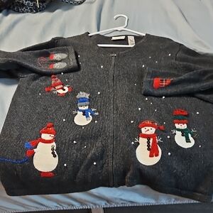 Festive Snowman Cardigan
